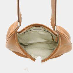 Pre Owned Hermes Gao Gold Taurillon Clemence Leather Shoulder Bag