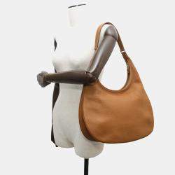 Pre Owned Hermes Gao Gold Taurillon Clemence Leather Shoulder Bag