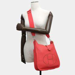 Pre Owned Hermes Evelyne 3 PM Bougainvillier Taurillon Clemence Bag