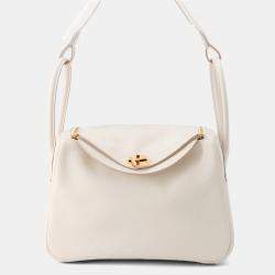 Pre Owned Hermes Lindy 26 Beton Evercolor Leather Shoulder Bag