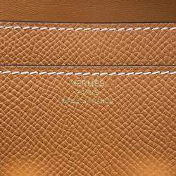 Pre Owned Hermes Constance To Go Tofi Epsom Leather Wallet