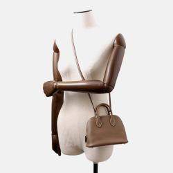 Pre Owned Hermes Bolide 1923 Mini Etoupe Evercolor Leather Tote Bag