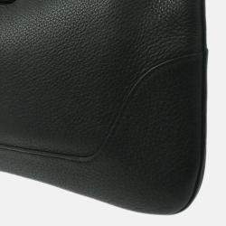 Pre Owned Hermes Trim 31 Black Taurillon Clemence Leather Shoulder Bag
