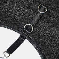 Pre Owned Hermes Trim 31 Black Taurillon Clemence Leather Shoulder Bag
