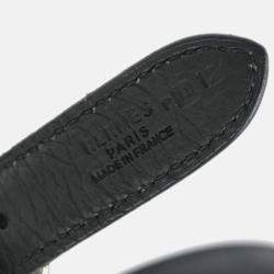 Pre Owned Hermes Trim 31 Black Taurillon Clemence Leather Shoulder Bag