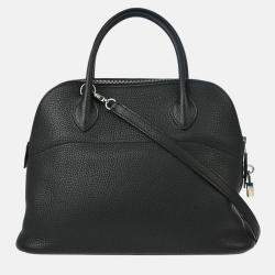 Pre Owned Hermes Black Taurillon Clemence Bolide 31 2way Handbag