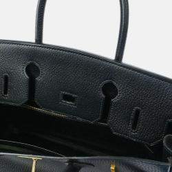 Pre Owned Hermes Birkin 30 Black Ardennes Leather Tote Bag