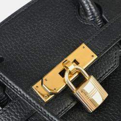 Pre Owned Hermes Birkin 30 Black Ardennes Leather Tote Bag
