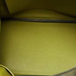 Pre Owned Hermes Vert Anis Ostrich Palladium Finish Birkin 30 Bag