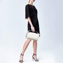 مملوكة مسبقًا Hermès Gris Perle Canvas Large Cabriole Bride-a-Brac Case