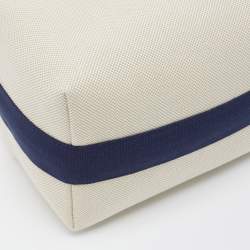 مملوكة مسبقًا Hermès Gris Perle Canvas Large Cabriole Bride-a-Brac Case