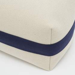 مملوكة مسبقًا Hermès Gris Perle Canvas Large Cabriole Bride-a-Brac Case