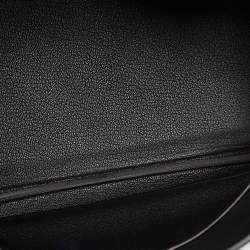 Pre Owned Hermes Noir Epsom Leather Gold Finish Birkin 30 Bag