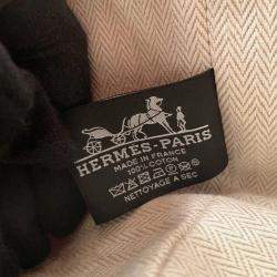 Pre Owned Hermes Bride-a-Brac PM Hibiscus Canvas Pouch