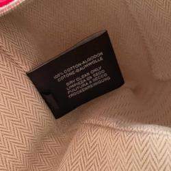 Pre Owned Hermes Bride-a-Brac PM Hibiscus Canvas Pouch