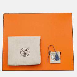 Pre Owned Hermes Bolide 45 Blue Brighton Taurillon Nobillo Leather Travel Bag