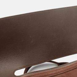 Pre Owned Hermès Valparaiso MM Brown Leather Handbag