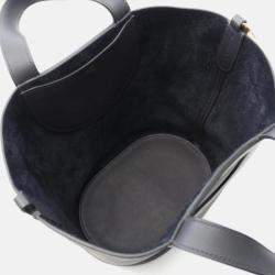 Pre Owned Hermes In The Loop 23 Caban Navy Blue Leather Handbag