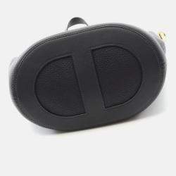 Pre Owned Hermes In The Loop 23 Caban Navy Blue Leather Handbag