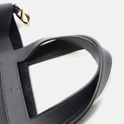 Pre Owned Hermes In The Loop 23 Caban Navy Blue Leather Handbag