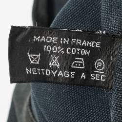 Pre Owned Hermes Black Canvas Herline MM Tote 