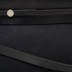 Pre Owned Hermes Black Canvas and Leather Herbag 50 Bag