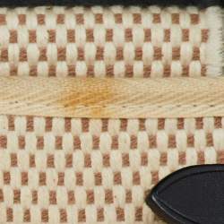 مملوكة مسبقًا حقيبة هيرمس هيرباغ فاشي هنتر قماش تويل موكا/أحمر طوبي 31