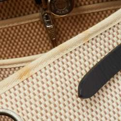 مملوكة مسبقًا حقيبة هيرمس هيرباغ فاشي هنتر قماش تويل موكا/أحمر طوبي 31