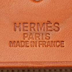 مملوكة مسبقًا Hermes Ecru/Natural Toile and Vache Hunter 2-in-1 Herbag 39 Bag