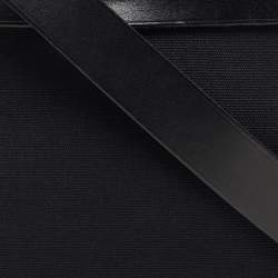 Pre Owned Hermes Black/Beige Toile and Vache Hunter Leather 2-in-1 Herbag TPM Bag