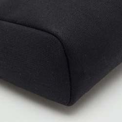 Pre Owned Hermes Black/Beige Toile and Vache Hunter Leather 2-in-1 Herbag TPM Bag