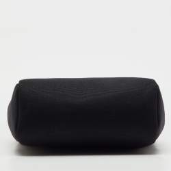 Pre Owned Hermes Black/Beige Toile and Vache Hunter Leather 2-in-1 Herbag TPM Bag