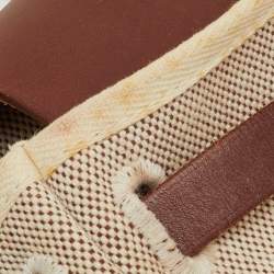 Pre Owned Hermes Rouge H/Natural Toile and Vache Hunter 2in1 Herbag Zip 31 Bag