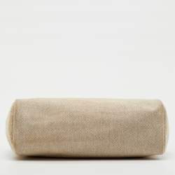 Pre Owned Hermes Rouge H/Natural Toile and Vache Hunter 2in1 Herbag Zip 31 Bag