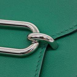 Pre Owned Hermes Green Leather Rulis 18