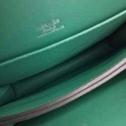 Pre Owned Hermes Green Leather Rulis 18