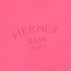 Pre Owned Hermes Pouch Pink Fabric Bag