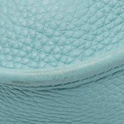 Pre Owned Hermès Bleu Atoll Taurillon Clemence Leather Evelyne III PM Bag