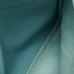 Pre Owned Hermès Bleu Atoll Taurillon Clemence Leather Evelyne III PM Bag