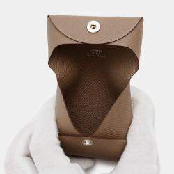 Pre Owned Hermes Bastia Etoupe Epsom Wallet