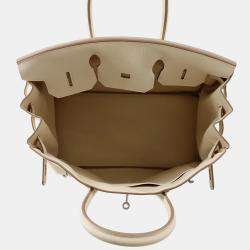 Pre Owned Hermes Birkin 35 Craie Togo Leather Tote Bag