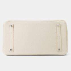 Pre Owned Hermes Birkin 35 Craie Togo Leather Tote Bag