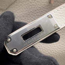 Pre Owned Hermes Birkin 35 Craie Togo Leather Tote Bag