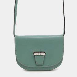 Pre Owned Hermes Convoyeur Mini Blue Evercolor Leather Shoulder Bag