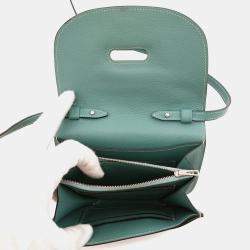 Pre Owned Hermes Convoyeur Mini Blue Evercolor Leather Shoulder Bag