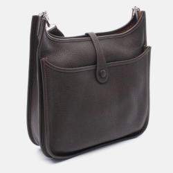 Pre Owned Hermes Evelyne Brown Taurillon Clemence TPM 