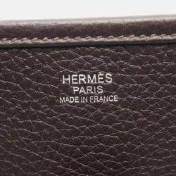 Pre Owned Hermes Evelyne Brown Taurillon Clemence TPM 