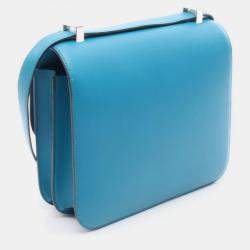 Pre Owned Hermes Constance 3 24 Green Vert Veronese Box Calf Leather Shoulder Bag