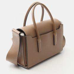 Pre Owned Hermes New Drug 22 Shoulder Handbag H080214Ckd0 Evercolor Leather Brown