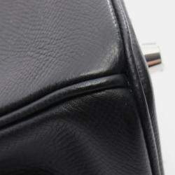 Pre Owned Hermes Birkin 30 Handbag Epsom Leather Epsom Black